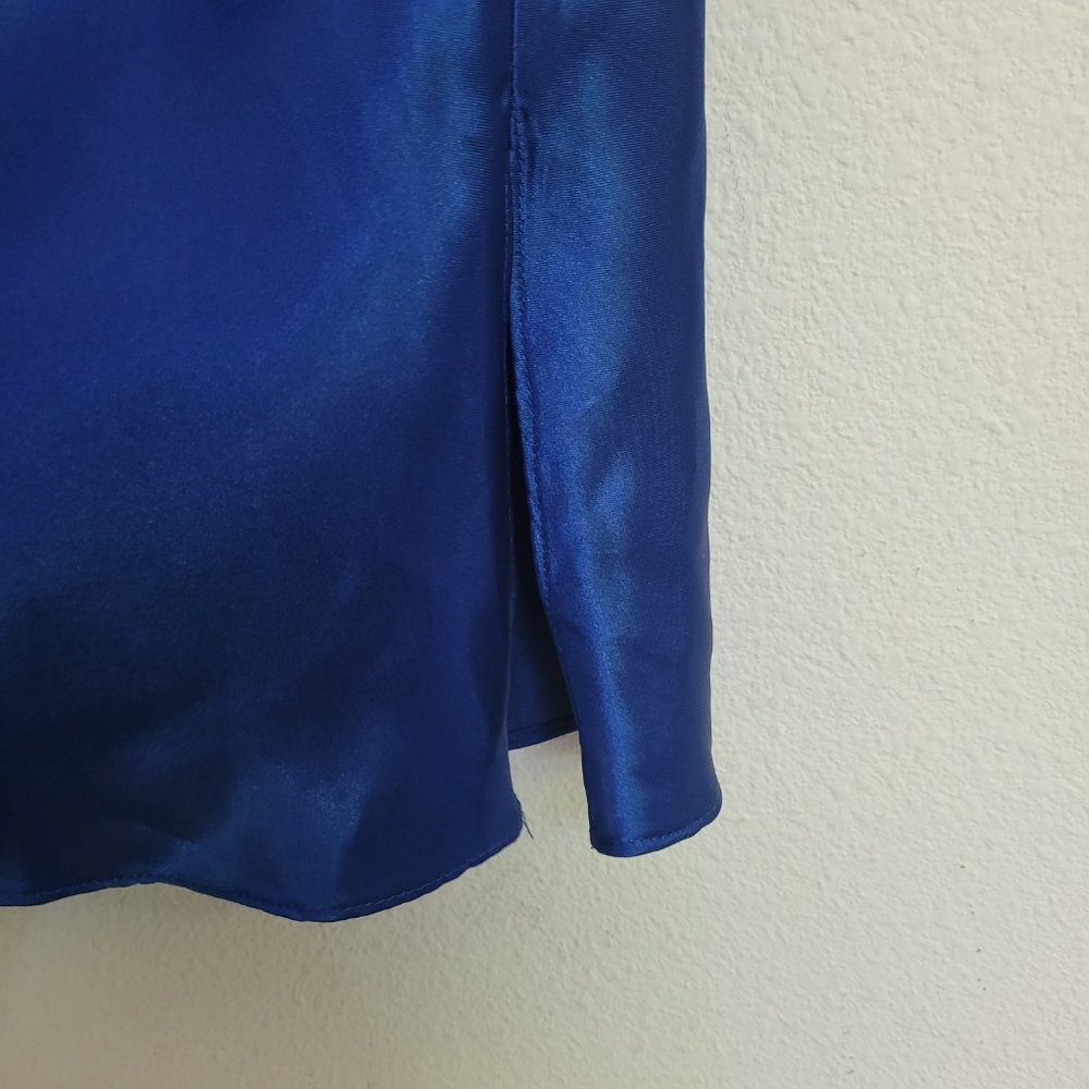 Oscar de la Renta Pink Label Satin Top Large Layering Camisole Sleepwear - Picture 4 of 6